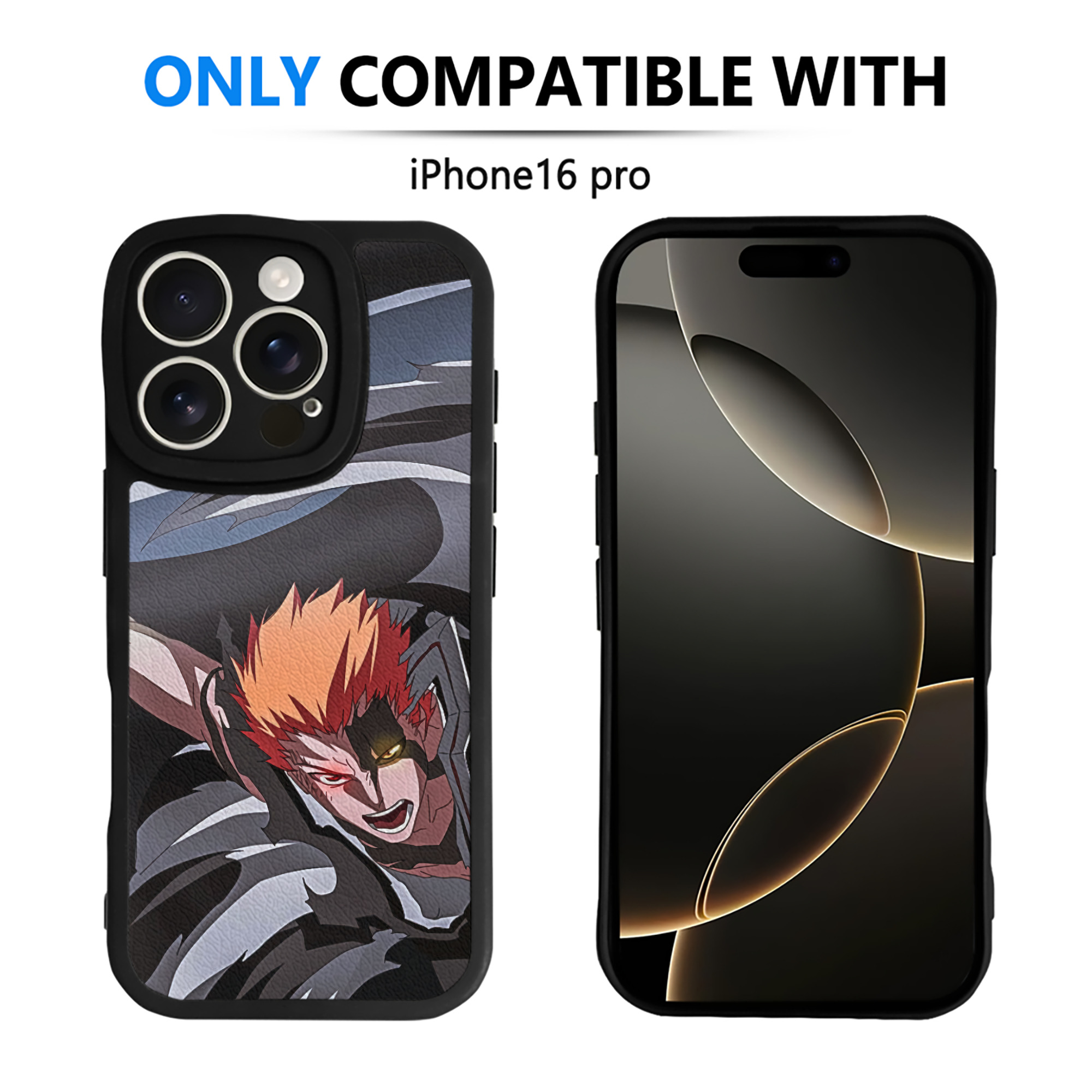 （画像用） ブリーチ BLEACH 【iPhone 16シリーズ対応】シリコンスマホケース（レザー調） 材質：シリコン